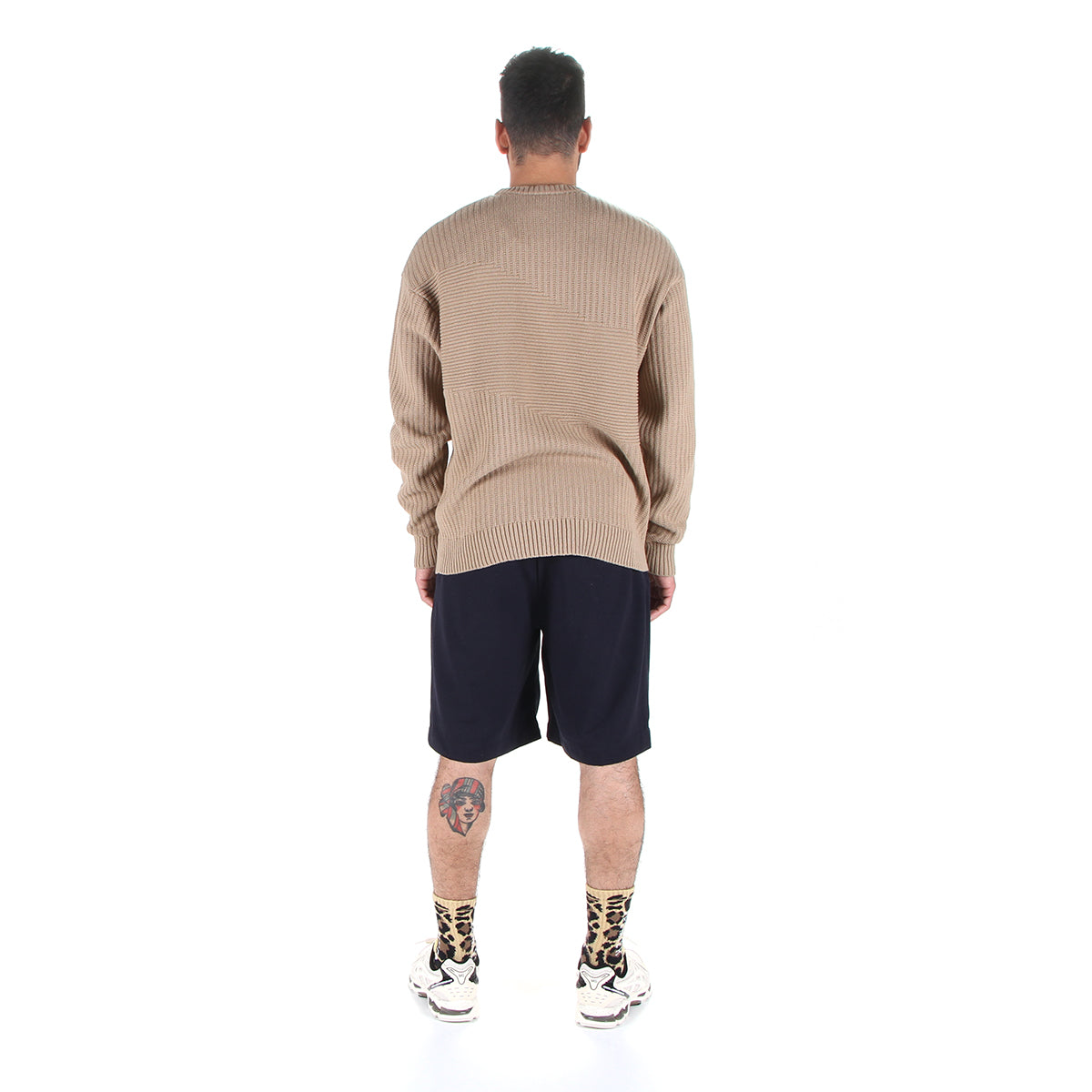 Pleated Twill Shorts