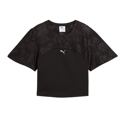 Puma Women's Lace Crop Top - Puma Black