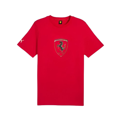 Puma Men's Scuderia Ferrari Race Tonal Big Shield Apparel - Rosso Corsa