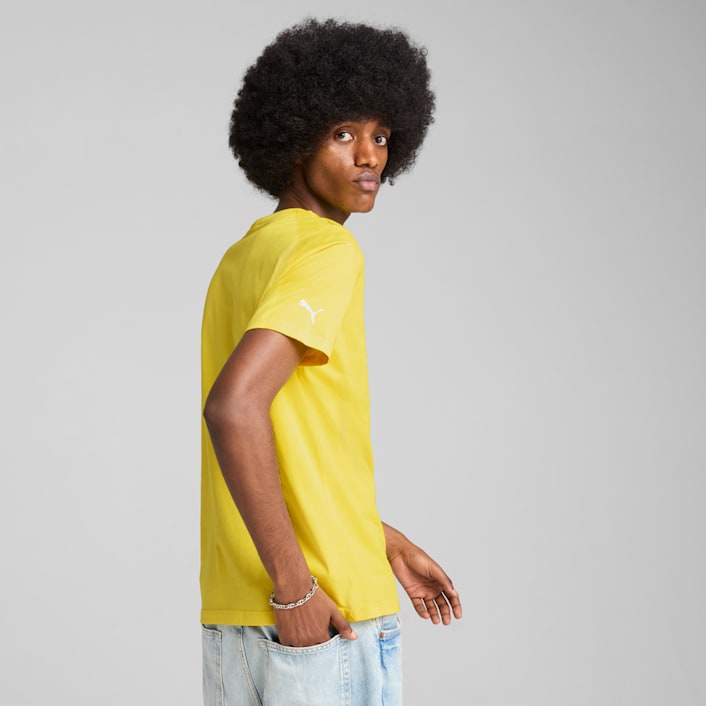 Puma Men's Scuderia Ferrari Race Tonal Big Shield Apparel - Speed Yellow