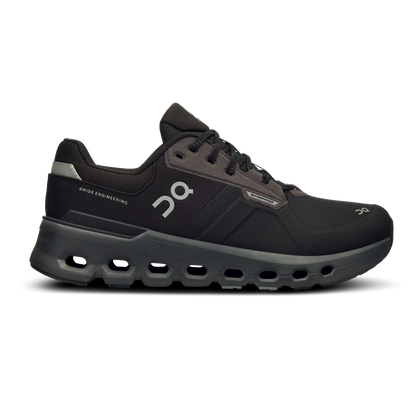 On Running Women's Cloudrunner 2 Waterproof Shoes - Magnet / Black