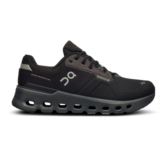 On Running Women's Cloudrunner 2 Waterproof Shoes - Magnet / Black
