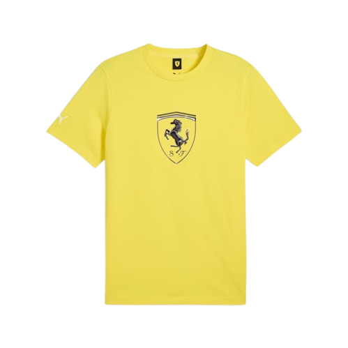 Puma Men's Scuderia Ferrari Race Tonal Big Shield Apparel - Speed Yellow