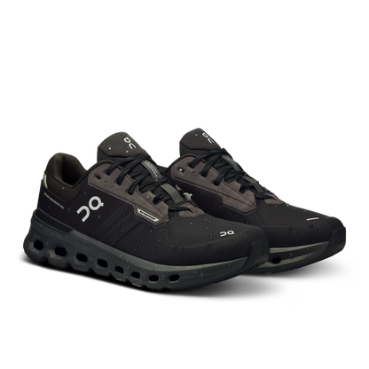 On Running Women's Cloudrunner 2 Waterproof Shoes - Magnet / Black