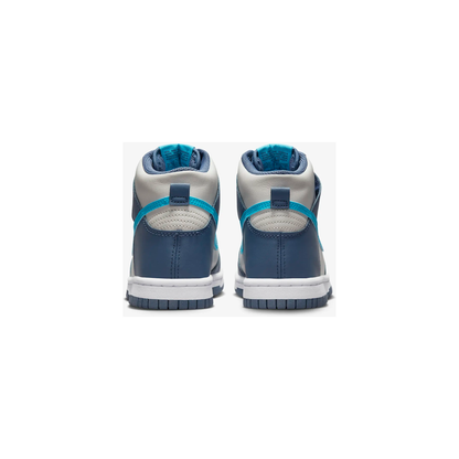 Nike Kids' Dunk High Shoes - Light Bone / Diffused Blue / White / Blue Lightning