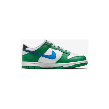 Nike Kids' Dunk Low Shoes - Malachite / White / Photo Blue