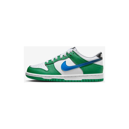 Nike Kids' Dunk Low Shoes - Malachite / White / Photo Blue