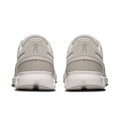 On Running Women's Cloud 6 Wide Shoes - Pearl / White