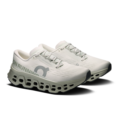 On Running Women's Cloudmonster 3 Shoes - Ivory / Tin