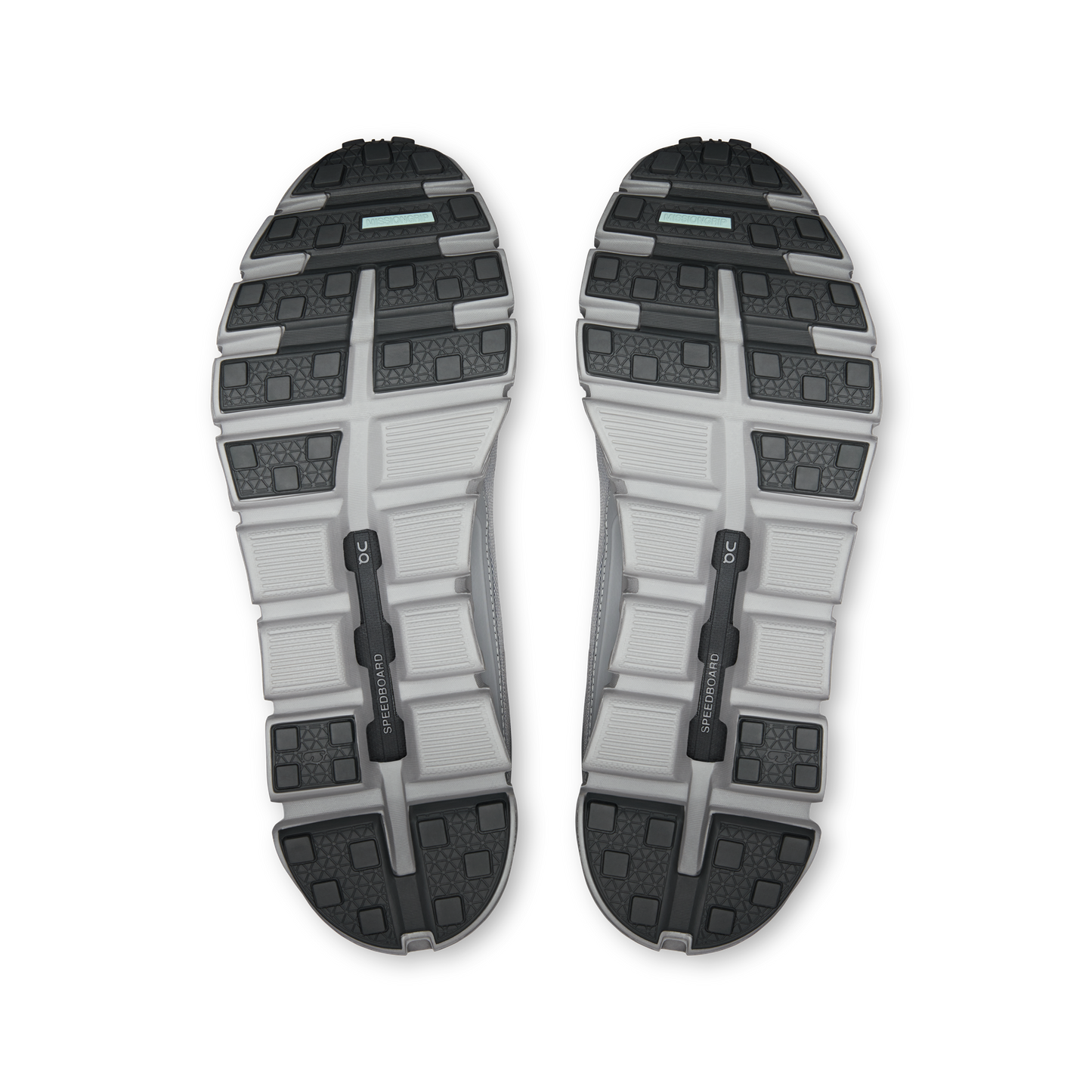 On Running Men's Cloud 6 Geo Waterproof Shoes - Alloy / Alloy