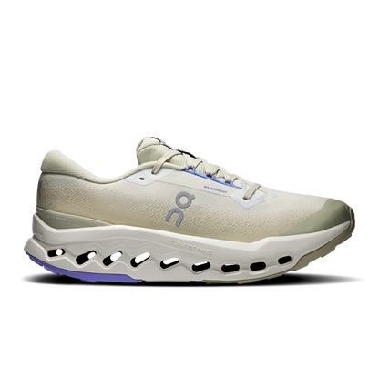 On Running Men's Cloudsurfer Trail 2 Waterproof Shoes - Ghost / Chalk