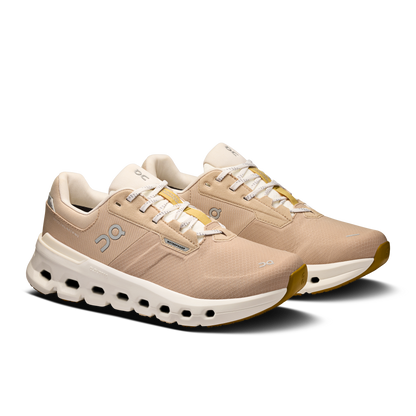 On Running Women's Cloudrunner 2 Waterproof Shoes - Sand / Dew
