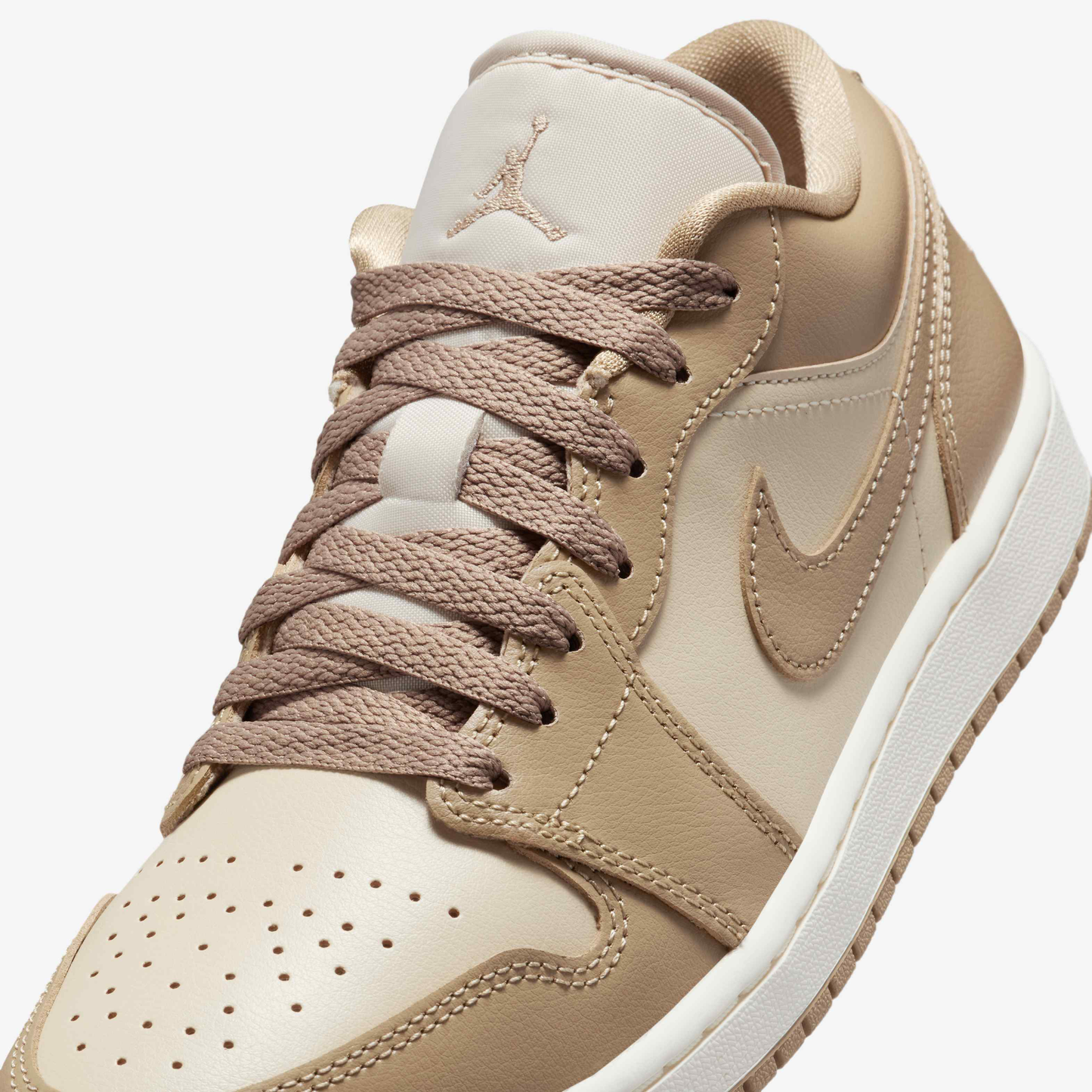 Nike Women's Air Jordan 1 Low Shoes - Rattan / Sail / Desert Camo