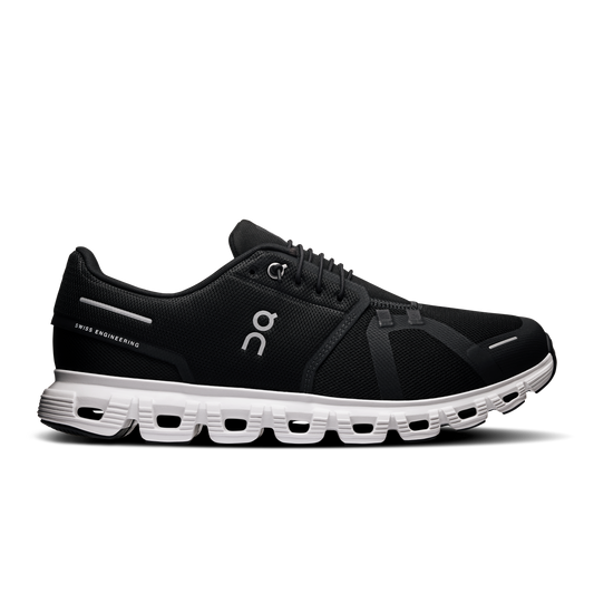 On Running Men's Cloud 6 Shoes - Black / White