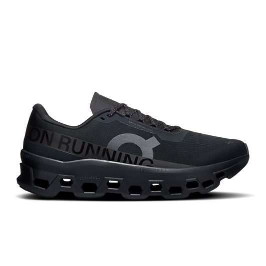 On Running Men's Cloudmonster 1 Shoes - Black / Black