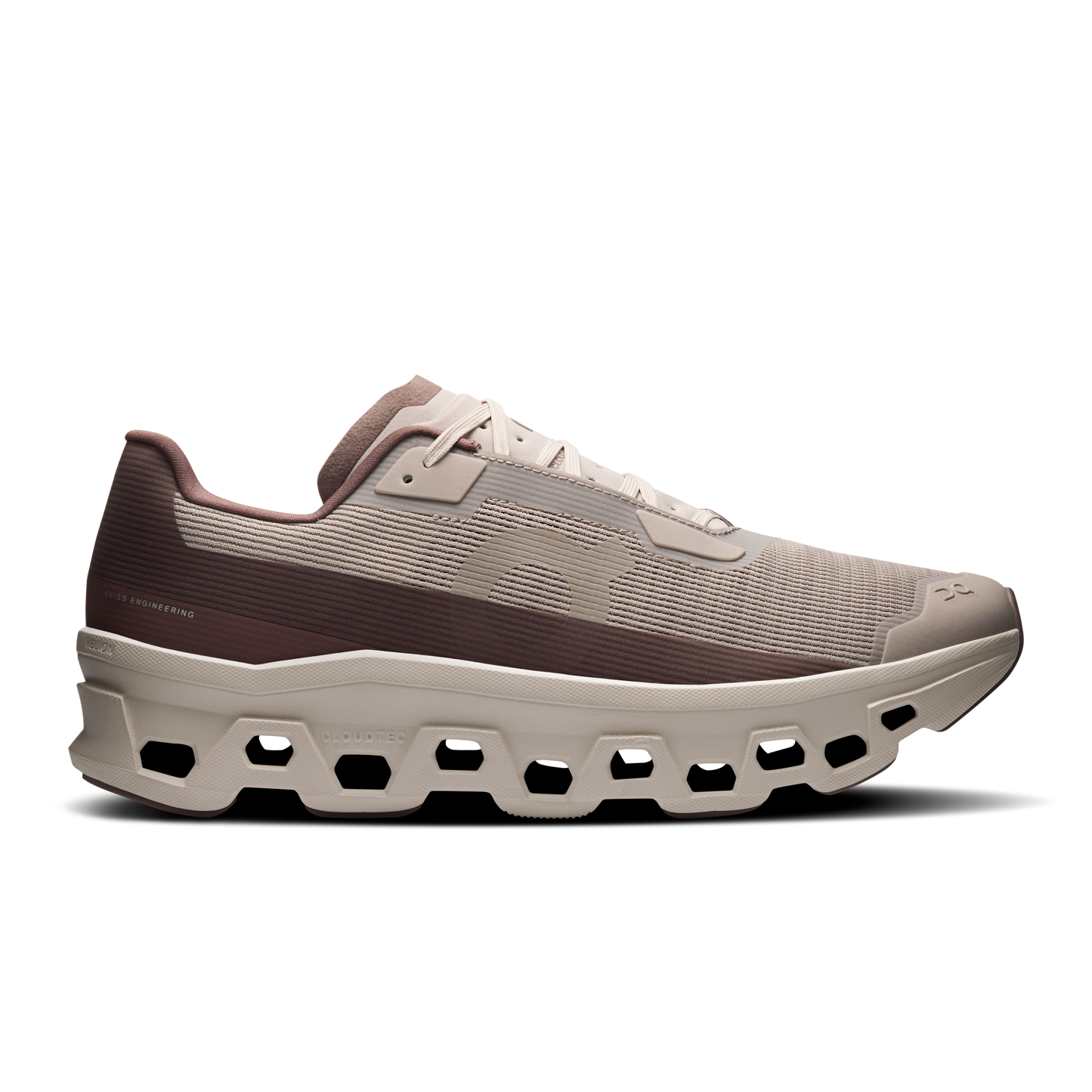 On Running Men's Cloudmonster Void Shoes - Fog / Pearl