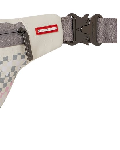 Sprayground Shark Central Dynamic Savvy Crossbody - Beige / White