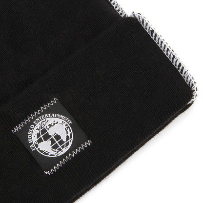 FA World Contrast Stitch Cuff Beanie