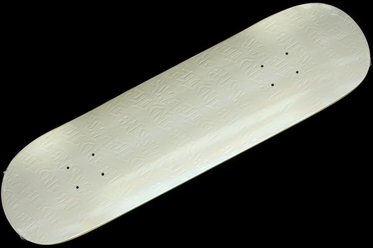 Stamp Emboss White Rainbow Deck 8.25"