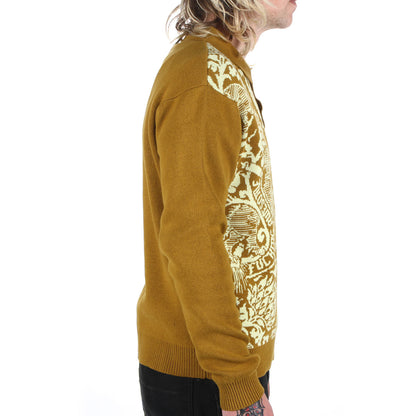 Fancy Knit L/S Polo Shirt