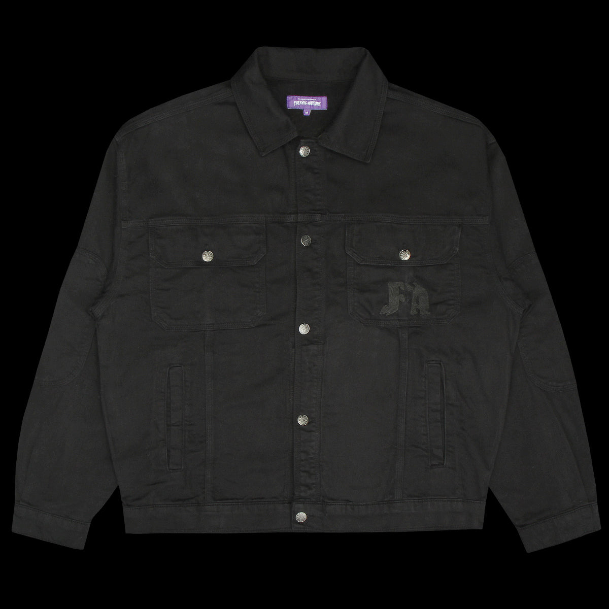 Chain Stitched Avatar Oversized Trucker Jacket