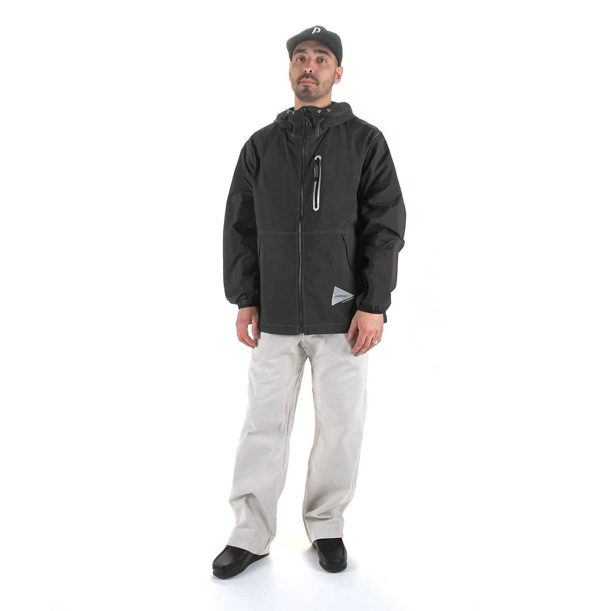 Brushed Nylon Jacket x And Wander