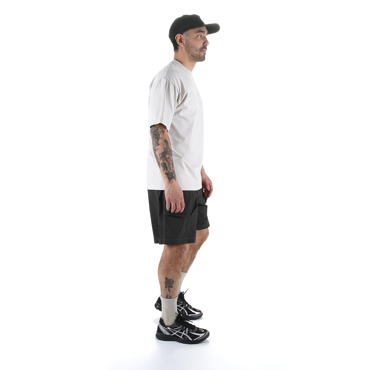 Brushed Nylon Short x And Wander