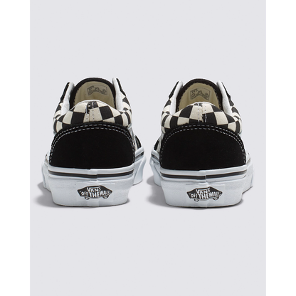 Vans Kids' Check Old Skool Shoes - Black / White