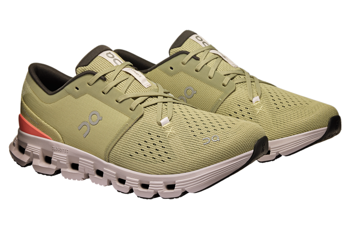 On Running Men's Cloud X 4 Shoes - Caper / Salmon