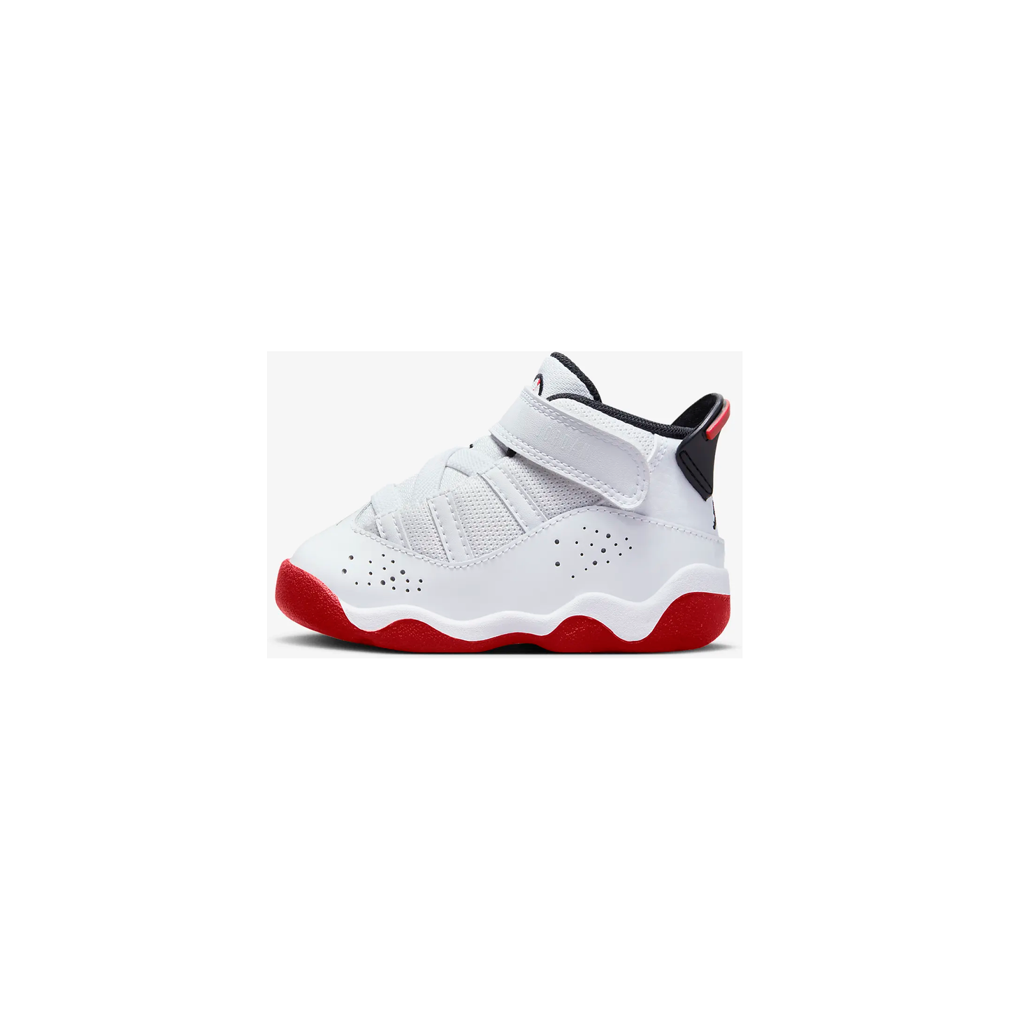 Kids' Jordan 6 Rings TD Shoes - White / Black / University Red
