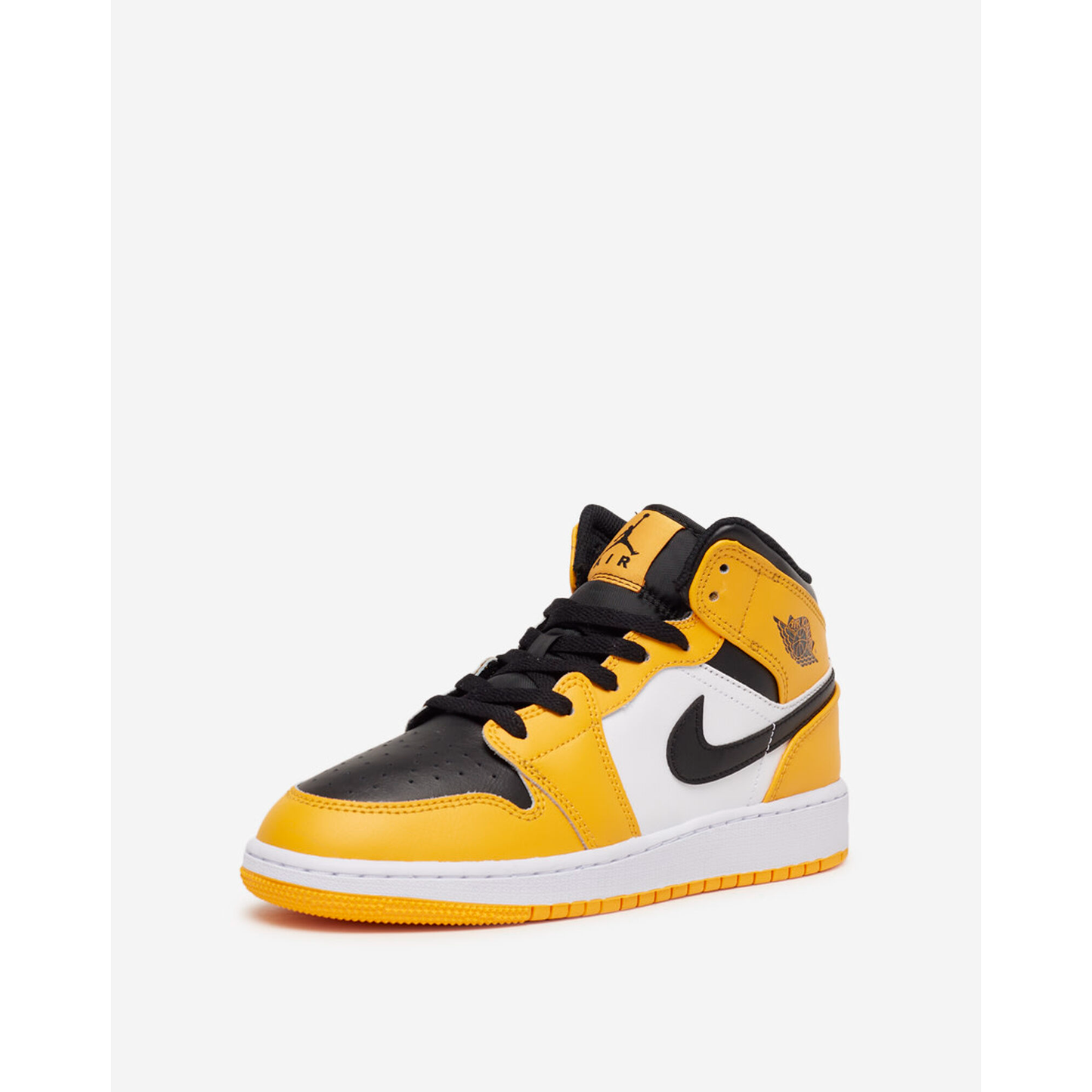 Kids' Air Jordan 1 Mid Shoes - Taxi Yellow / Black / White
