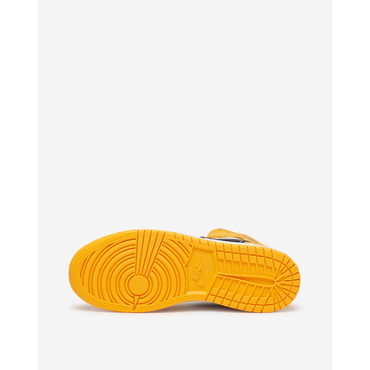 Kids' Air Jordan 1 Mid Shoes - Taxi Yellow / Black / White