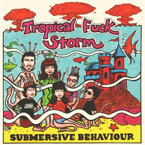 Tropical Fuck Storm- Submersive Behaviour (Clear/Aqua Blue Smoke Vinyl)