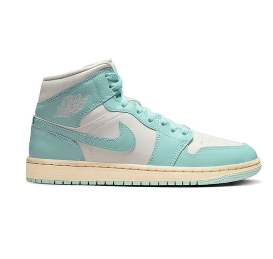 Nike Women's Air Jordan 1 Mid Shoes - Sail / Light Dew / Muslin