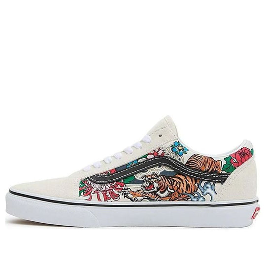Vans Men's Old Skool Tiger Floral Shoes - Multi / True White