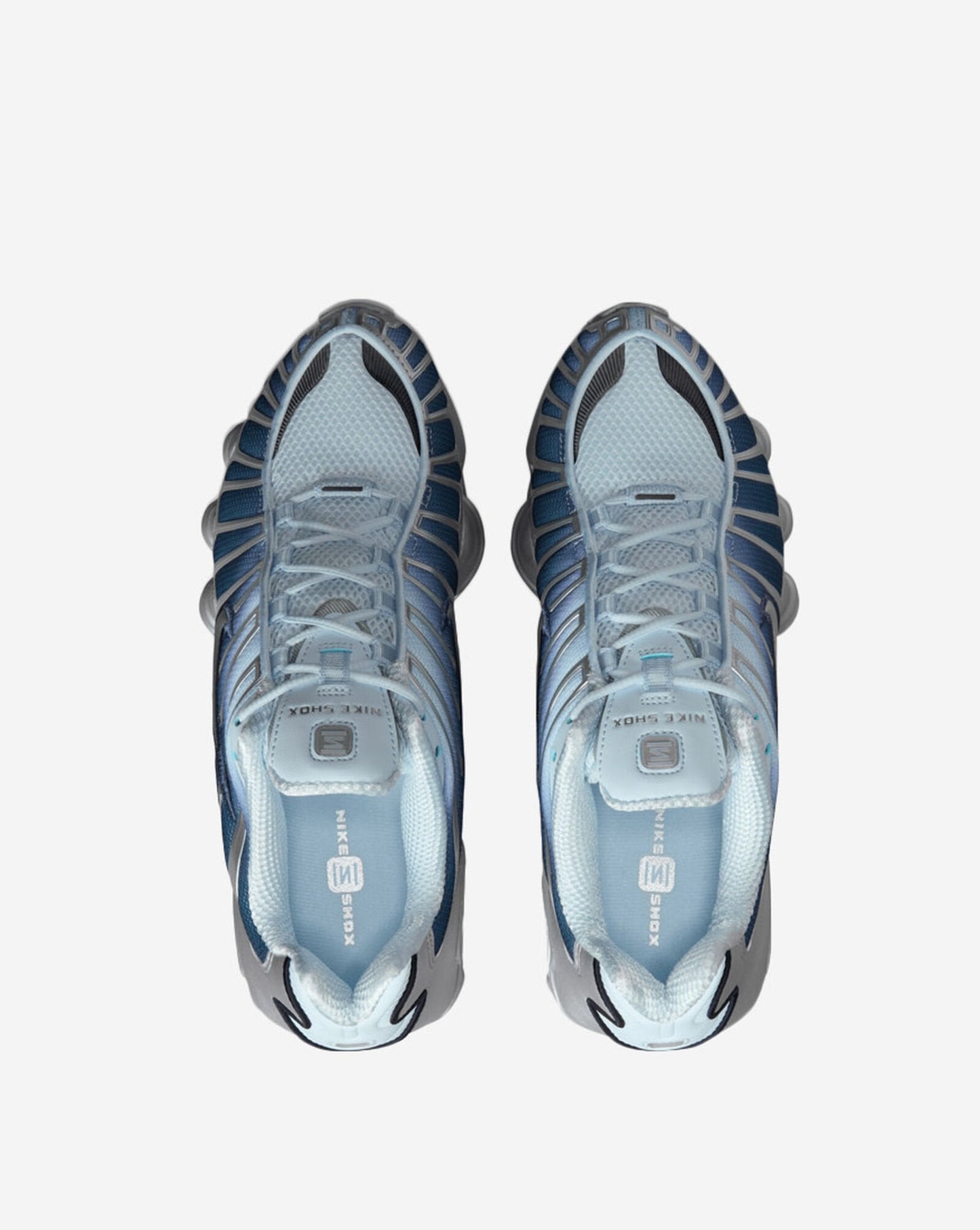 Nike Women's Shox Tl Fade Shoes - Silver / Light Blue / Metallic Silver