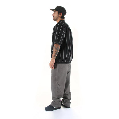 Striped S/S Polo Sweater