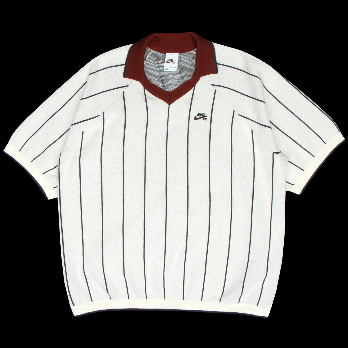 Striped S/S Polo Sweater
