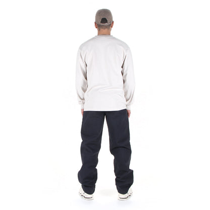 Classic Double-Pleat Herringbone Pants