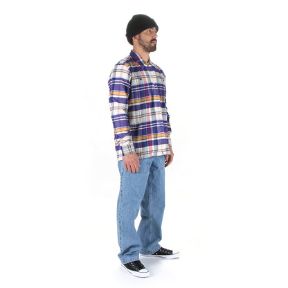 Denim Pleated Fatigue Pants
