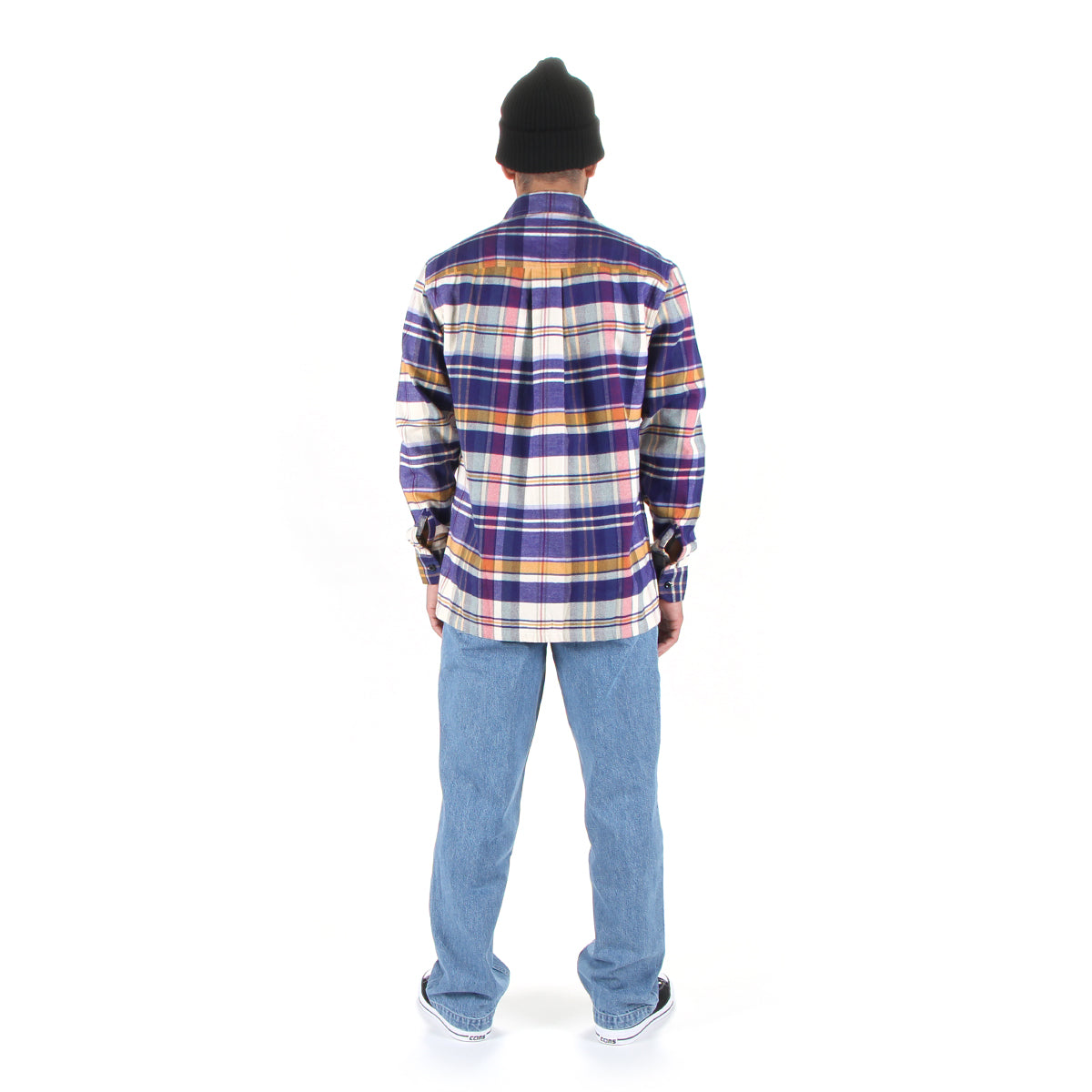 Denim Pleated Fatigue Pants