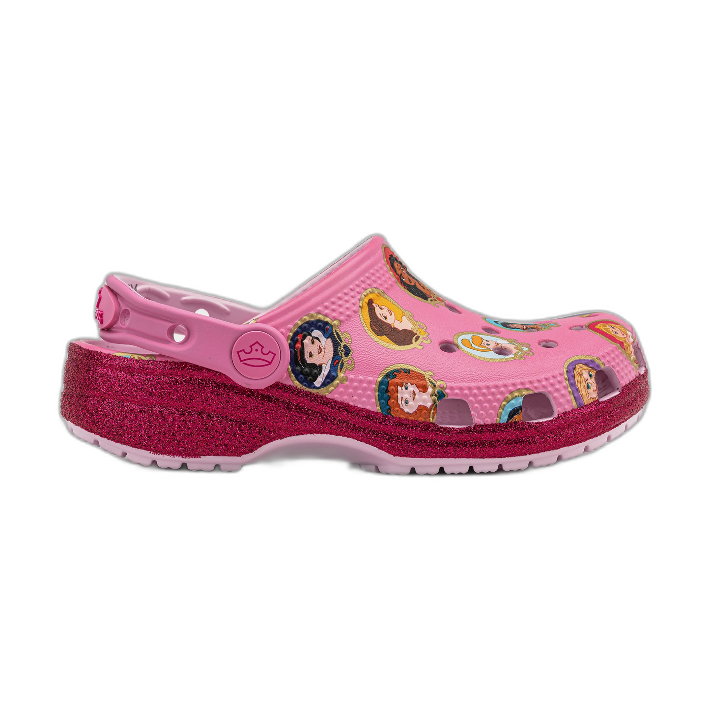 Crocs Kids' Disney Princess Classic Clog Shoes - Soft Pink