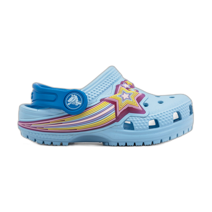 Crocs Kids' Classic Star Lights Clog Shoes - Blue Frost