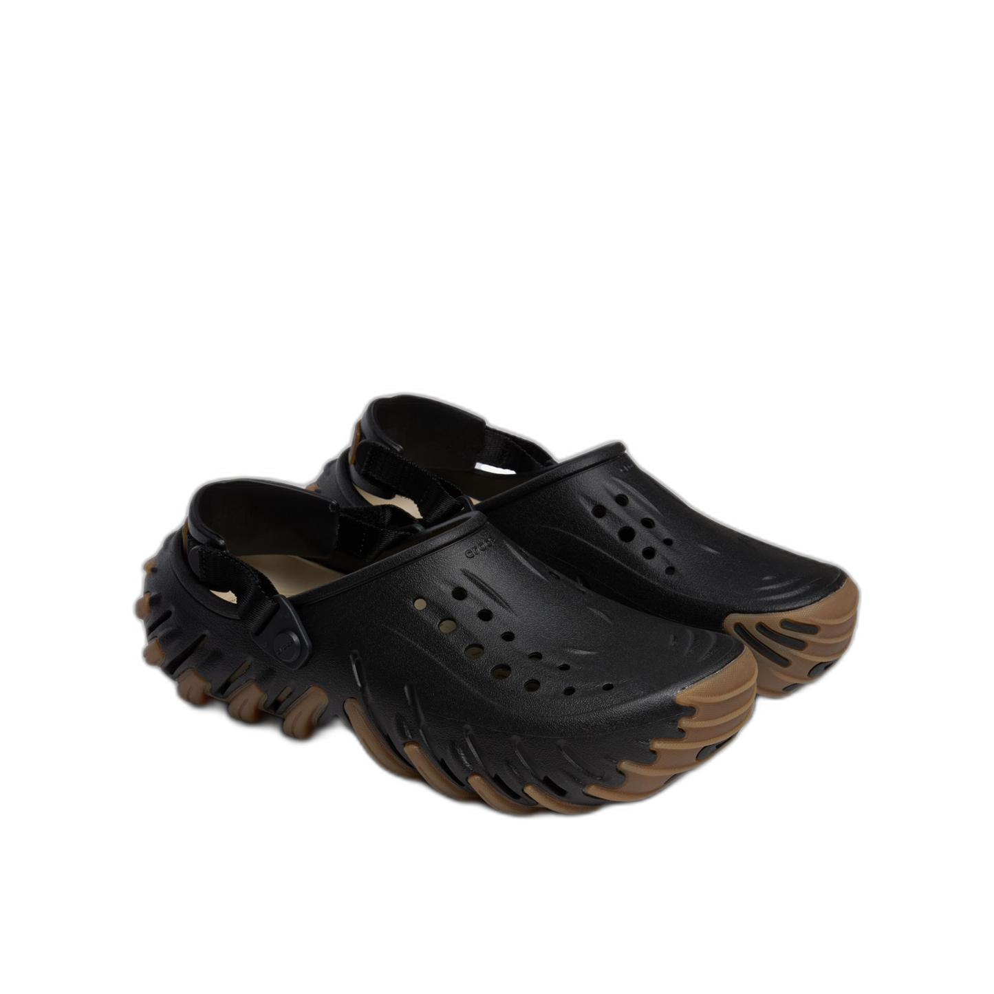 Crocs Men's Echo Gum Ro Clog Shoes - Black / Gum