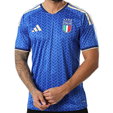 Adidas Men's Italy 26 Home Jersey - Bold Blue / Gold