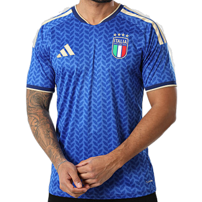 Adidas Men's Italy 26 Home Jersey - Bold Blue / Gold