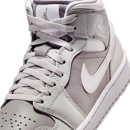 Nike Women's Jordan 1 Mid Shoes - Photon Dust / White / Atmosphere Grey