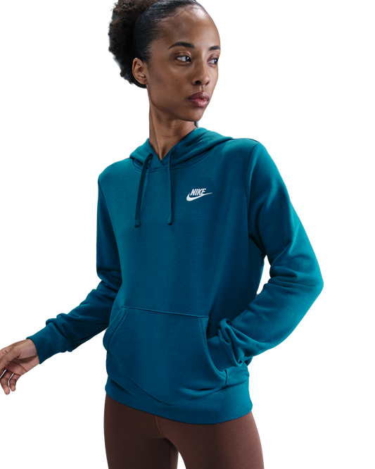 Nike Women's Nike Sportswear Club Fleece Hoodie - Green Abyss/White