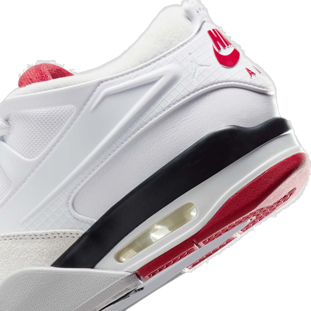 Nike Men's Air Jordan 4 Rm Shoes - White / Varsity Red / Black / Neutral Grey