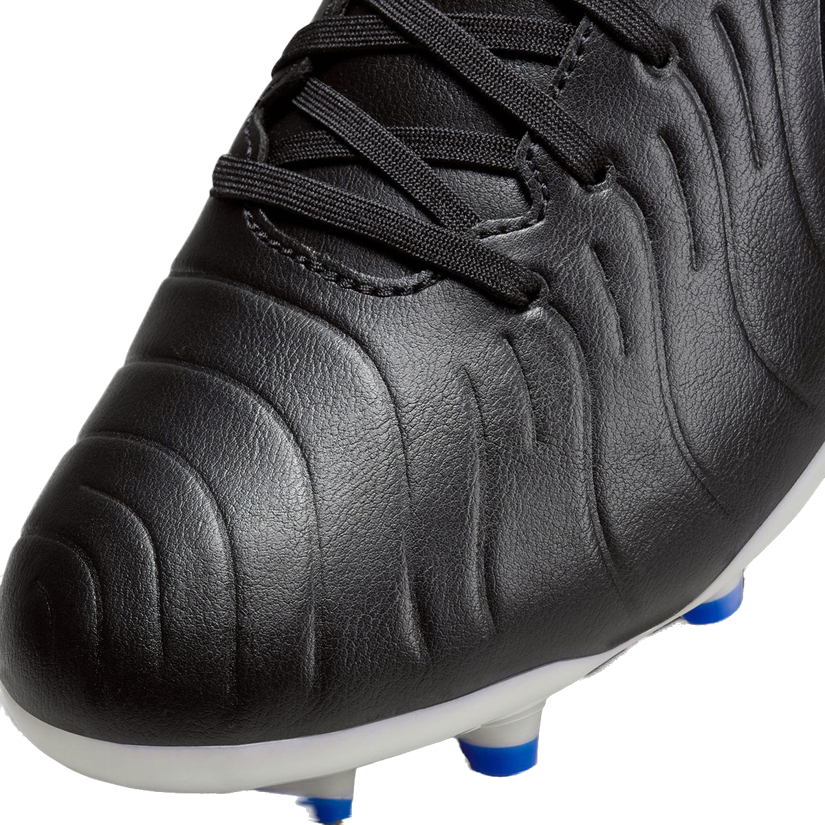 Nike Men's Tiempo Legend 10 Club Soccer Shoes - Black / Chrome / Hyper Royal